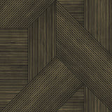 Veer Decor Sculpted Chevron Wood Panels Brown Wallpaper