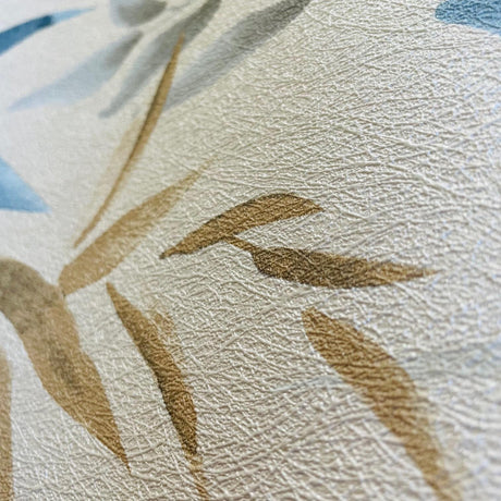 Veer Decor Painted Canopy Blue Wallpaper