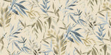 Veer Decor Painted Canopy Blue Wallpaper