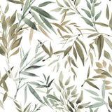 Veer Decor Painted Canopy Green Wallpaper