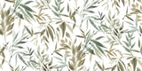 Veer Decor Painted Canopy Green Wallpaper