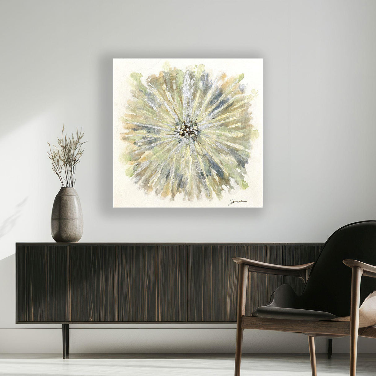 Paragon Dandelion Green 38 X 38 X 3 Wall Hanging