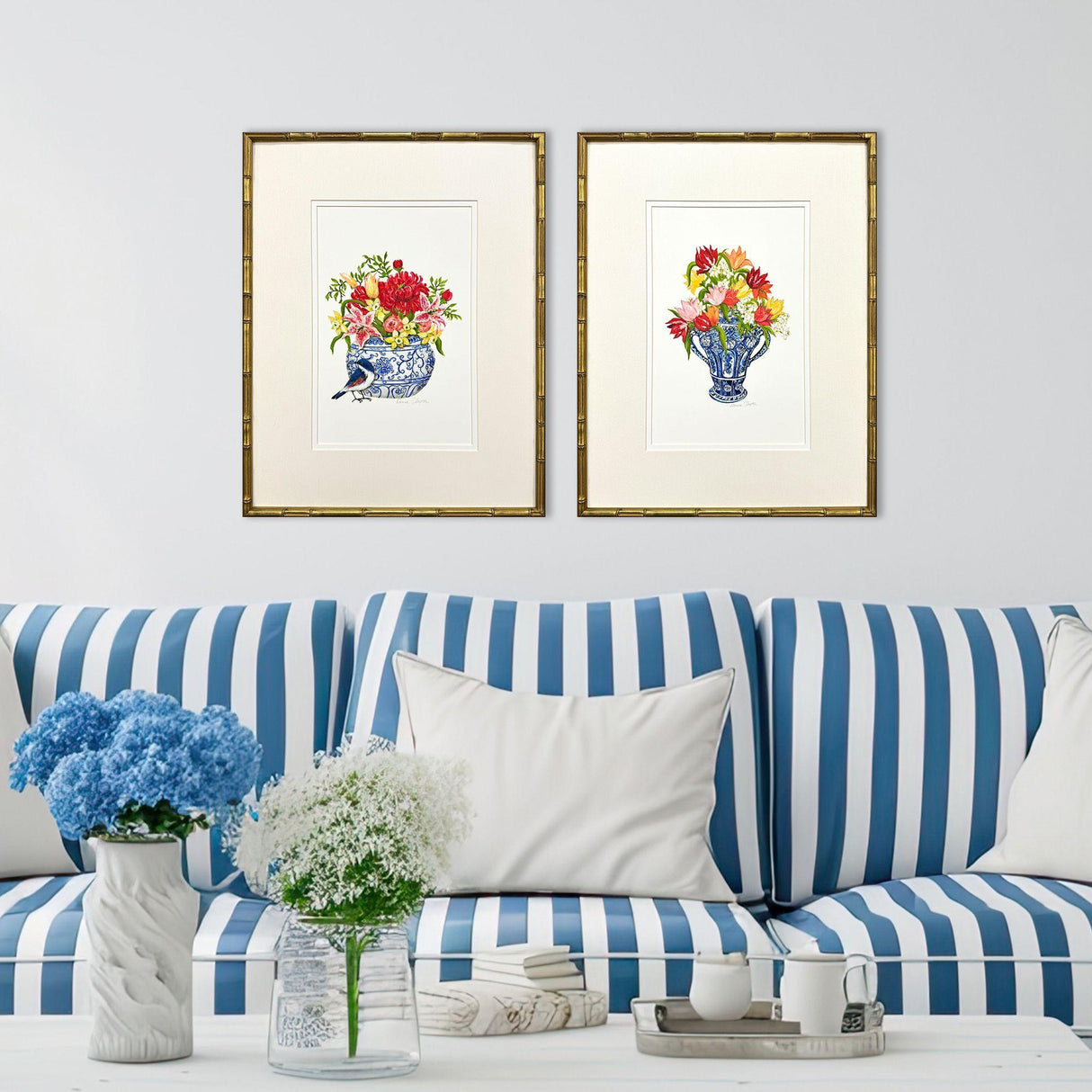 Paragon Blue and White I S/2 Blue 27 X 21 X 2 Wall Art