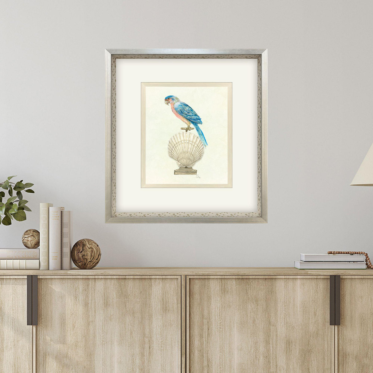 Paragon Treasure Parrot IV Blue 26 X 23 X 3 Wall Art