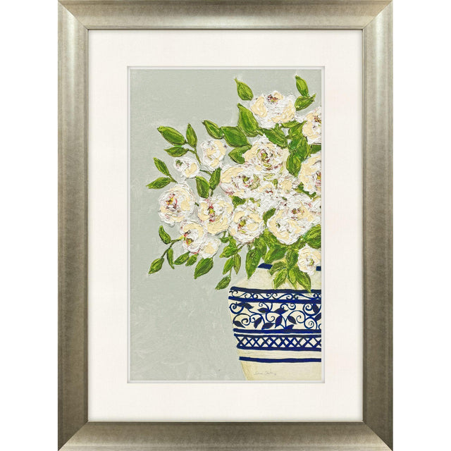 Paragon Floral Balance I Blue 43 X 31 X 2 Wall Art