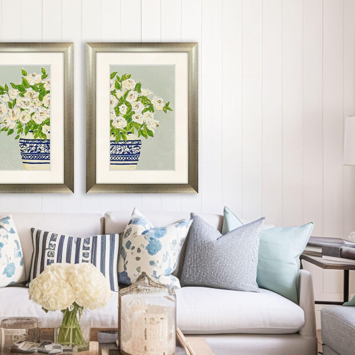 Paragon Floral Balance II Blue 43 X 31 X 2 Wall Art