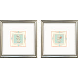 Paragon Intaglio Busts S/2 Teal 18 X 18 X 2 Wall Art
