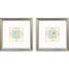 Paragon Intaglio Busts S/2 Teal 18 X 18 X 2 Wall Art