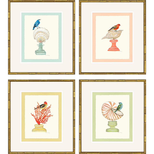 Paragon Bird with Shell S/4 Multi 22 X 19 X 2 Wall Art