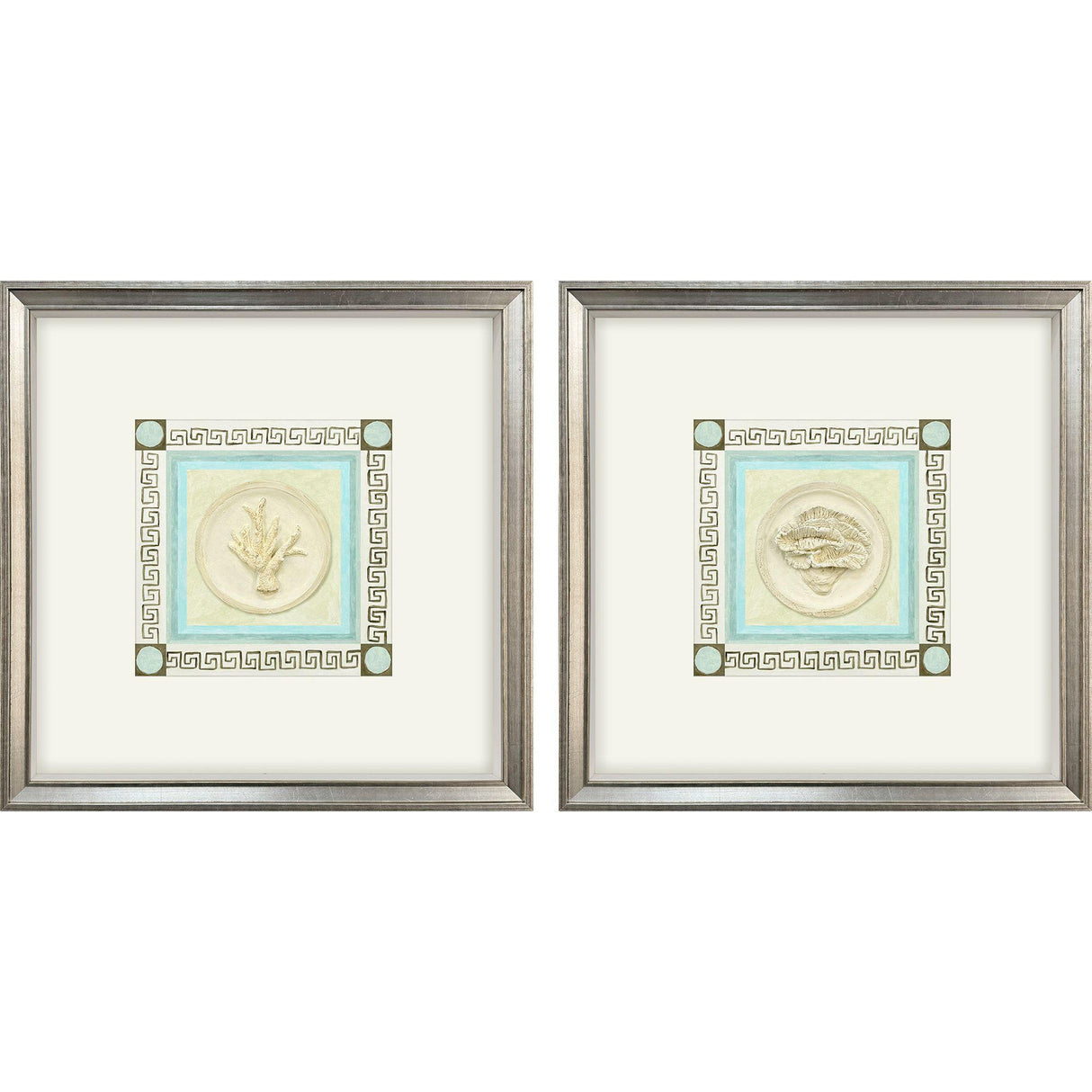 Paragon Coral Circles I S/2 Beige 20 X 20 X 2 Wall Art