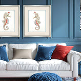 Paragon Seahorse Celebration II Orange 39 X 33 X 2 Wall Art
