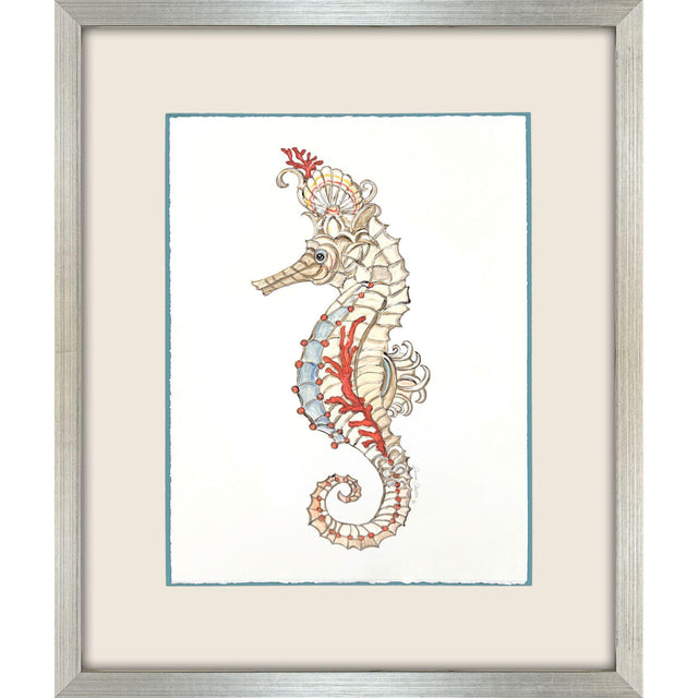 Paragon Seahorse Celebration II Orange 39 X 33 X 2 Wall Art