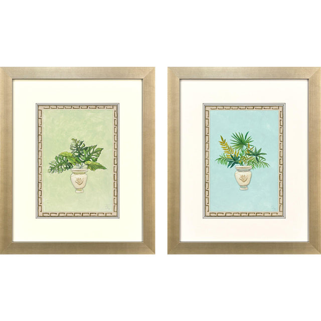 Paragon Grecian Vase Palm II S/2 Green 23 X 19 X 2 Wall Art