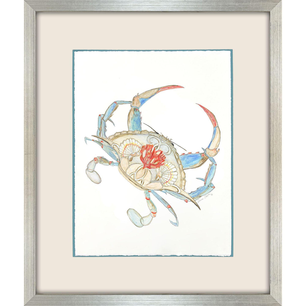 Paragon Crab Celebration I Orange 39 X 33 X 2 Wall Art