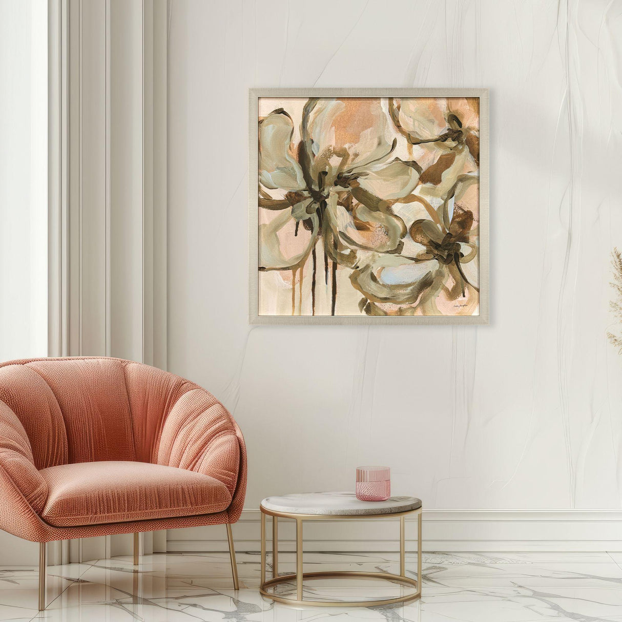 Paragon Petal Play I Green 39 X 39 X 2 Wall Art