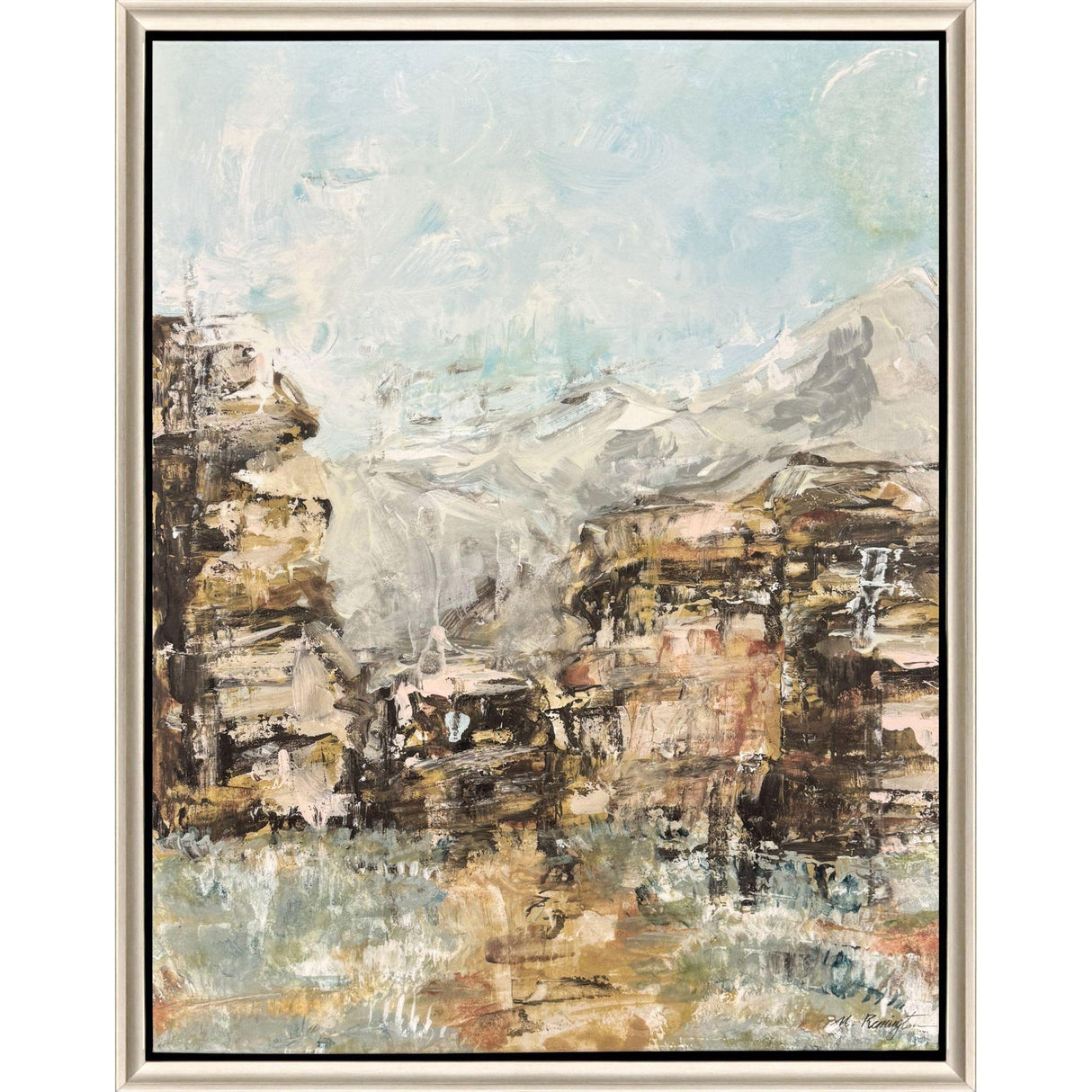 Paragon Rocky Reflections Journey Brown 34 X 26 X 3 Wall Art