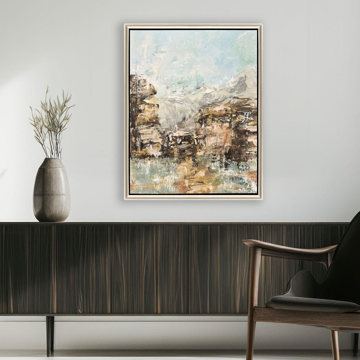 Paragon Rocky Reflections Journey Brown 34 X 26 X 3 Wall Art
