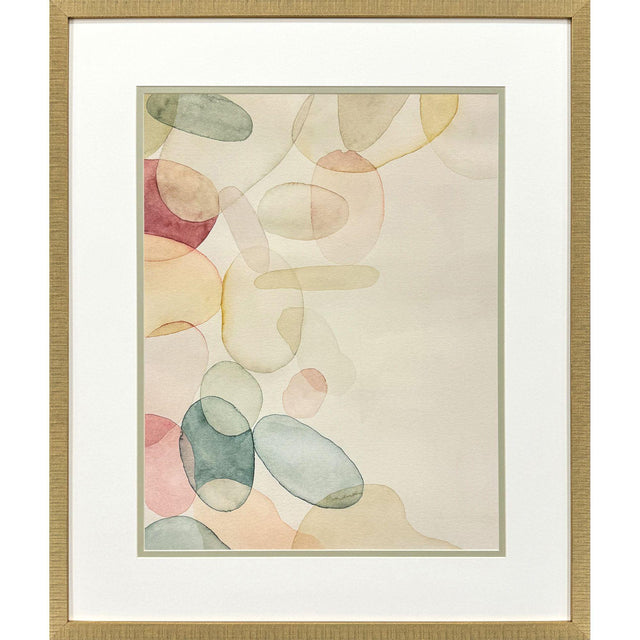 Paragon Pastel River Rock I Green 36 X 30 X 2 Wall Art