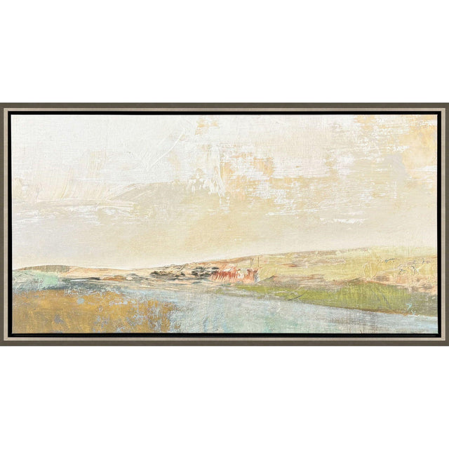 Paragon Long Lines Green 27 X 51 X 3 Wall Art