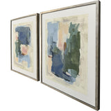 Paragon Palette Map I S/2 Blue 25 X 21 X 2 Wall Art