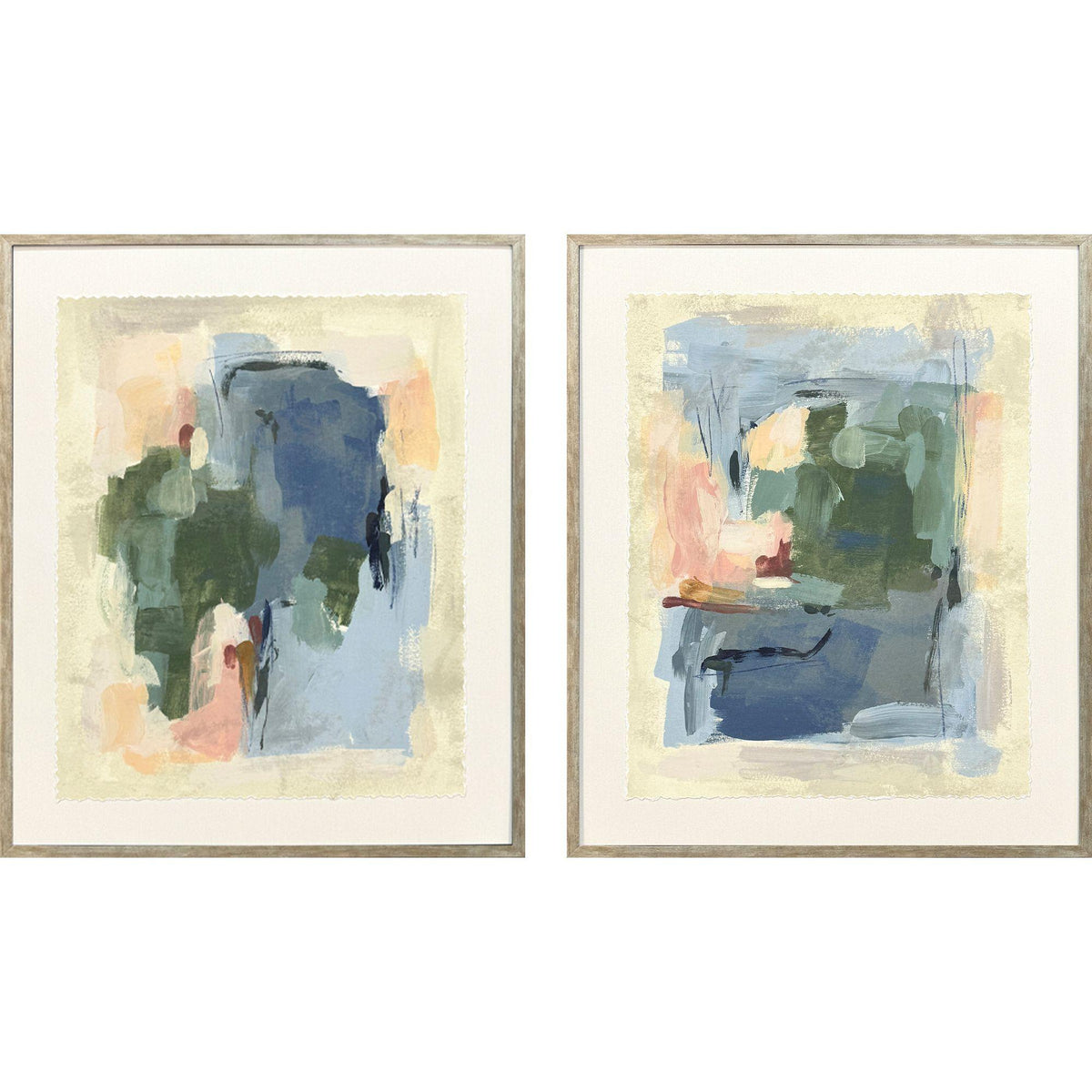 Paragon Palette Map II S/2 Blue 25 X 21 X 2 Wall Art