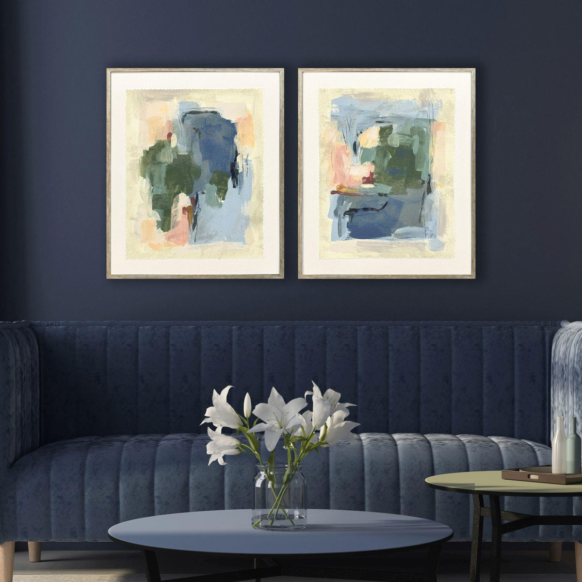 Paragon Palette Map II S/2 Blue 25 X 21 X 2 Wall Art
