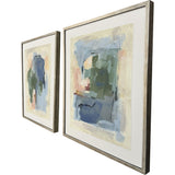 Paragon Palette Map II S/2 Blue 25 X 21 X 2 Wall Art