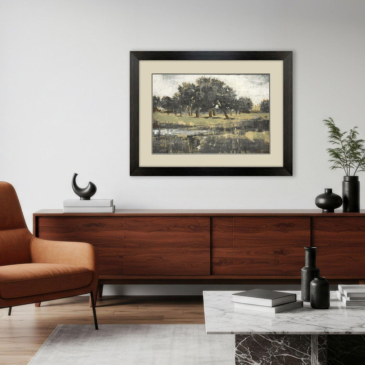 Paragon Far Away Landscape Gray 37 X 49 X 2 Wall Art
