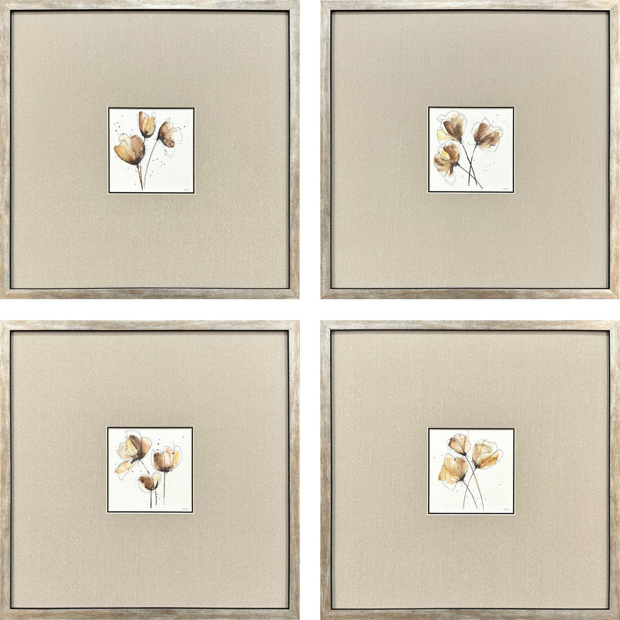 Paragon Small Grandeur S/4 Brown 17 X 17 X 2 Wall Art