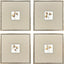 Paragon Small Grandeur S/4 Brown 17 X 17 X 2 Wall Art