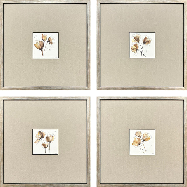 Paragon Small Grandeur S/4 Brown 17 X 17 X 2 Wall Art