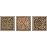 Paragon Wood Inlay I S/3 Brown 18 X 18 X 2 Wall Art