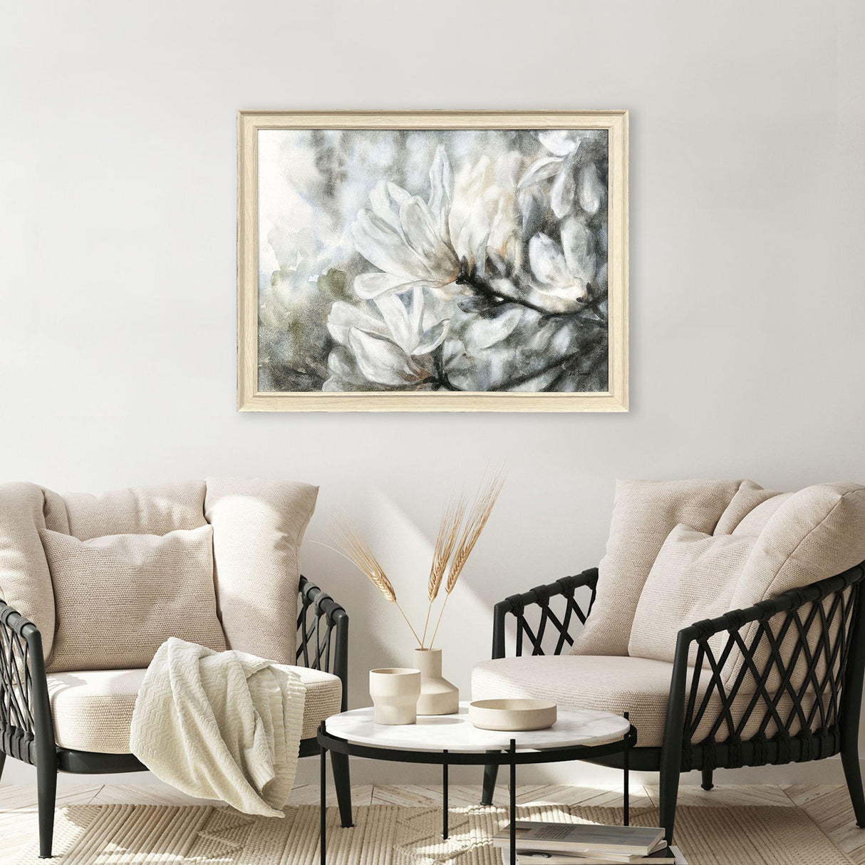 Paragon Magnolia White 34 X 44 X 2 Wall Art