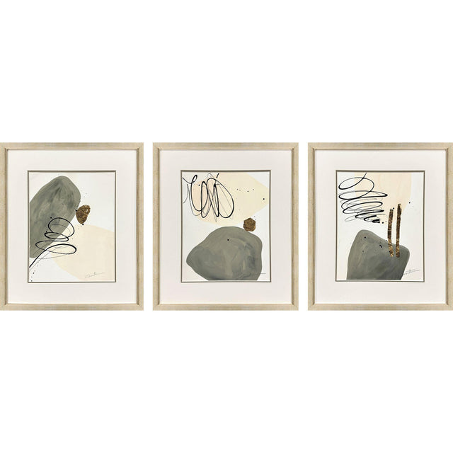 Paragon Rock Garden S/3 Green 15 X 13 X 1 Wall Art