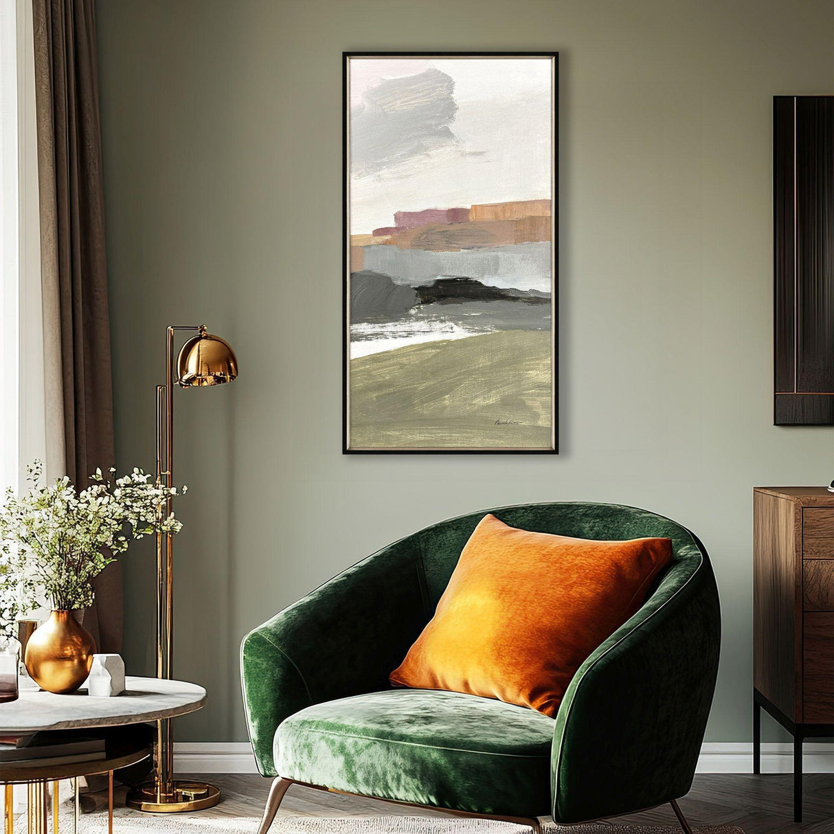 Paragon Westward II Green 49 X 25 X 2 Wall Art