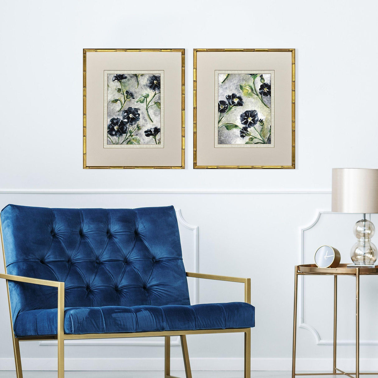 Paragon Floral Dream S/2 Blue 27 X 23 X 2 Wall Art