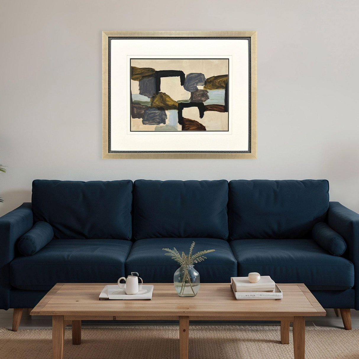 Paragon Mot Juste Blue 32 X 38 X 2 Wall Art