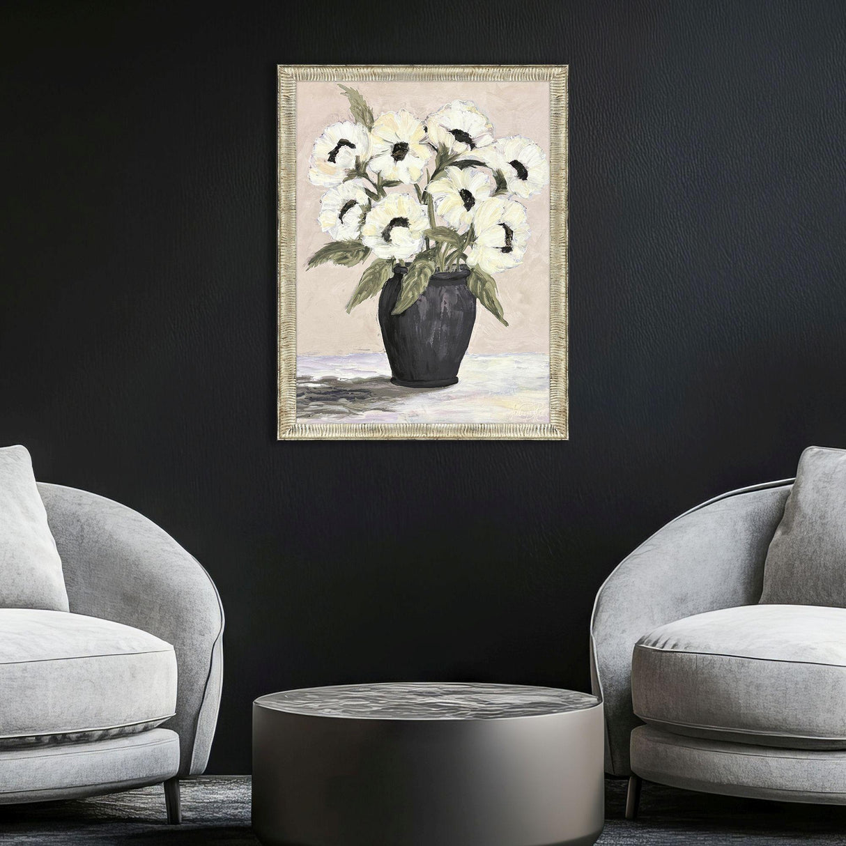 Paragon White Flowers White 43 X 33 X 2 Wall Art
