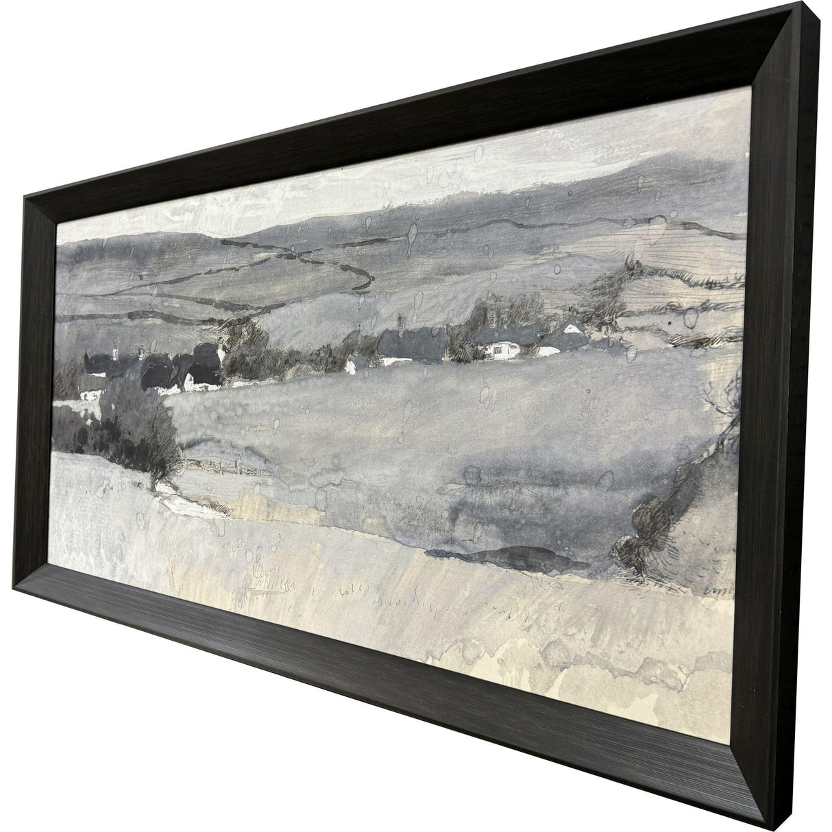 Paragon Misty Landscape Gray 28 X 52 X 3 Wall Art