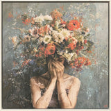Paragon Flower Face Red 42 X 42 X 3 Wall Art