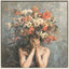 Paragon Flower Face Red 42 X 42 X 3 Wall Art