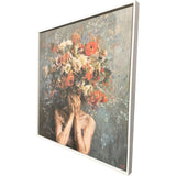 Paragon Flower Face Red 42 X 42 X 3 Wall Art