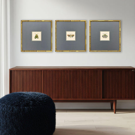 Paragon Pastel Moths II S/3 Green 17 X 17 X 2 Wall Art