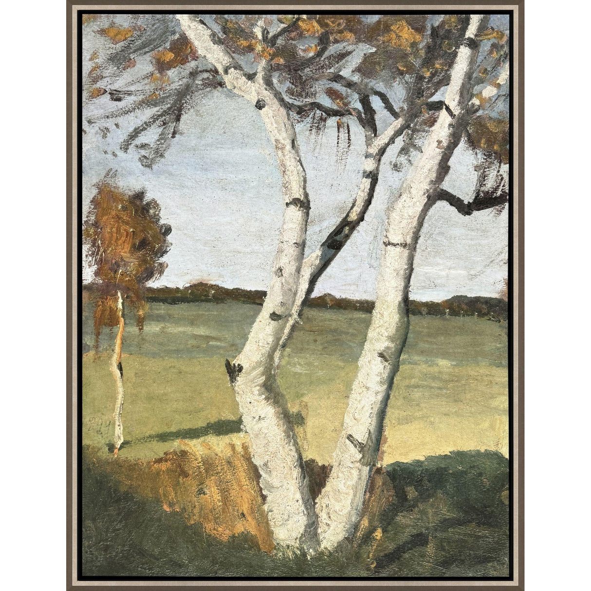 Paragon Birch Tree in a Landscape Green 51 X 39 X 3 Wall Art