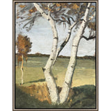 Paragon Birch Tree in a Landscape Green 51 X 39 X 3 Wall Art