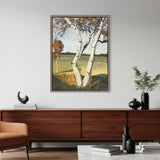 Paragon Birch Tree in a Landscape Green 51 X 39 X 3 Wall Art
