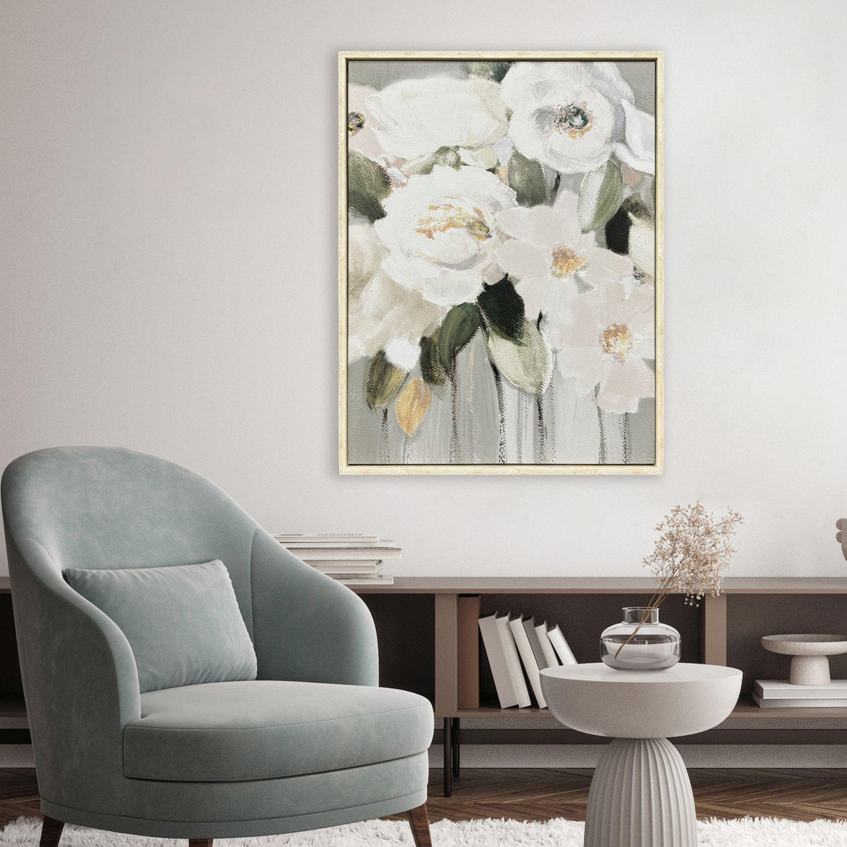 Paragon Promise of Giverny White 50 X 38 X 3 Wall Art