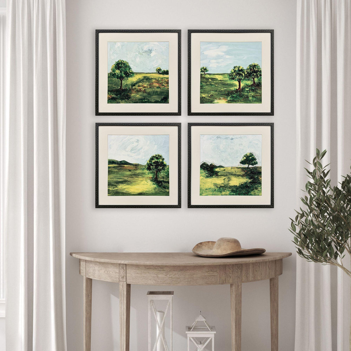 Paragon Verdant View S/4 Green 21 X 21 X 1 Wall Art