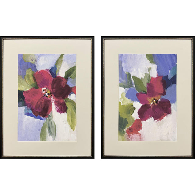 Paragon Modern Fleur S/2 Purple 34 X 26 X 3 Wall Art