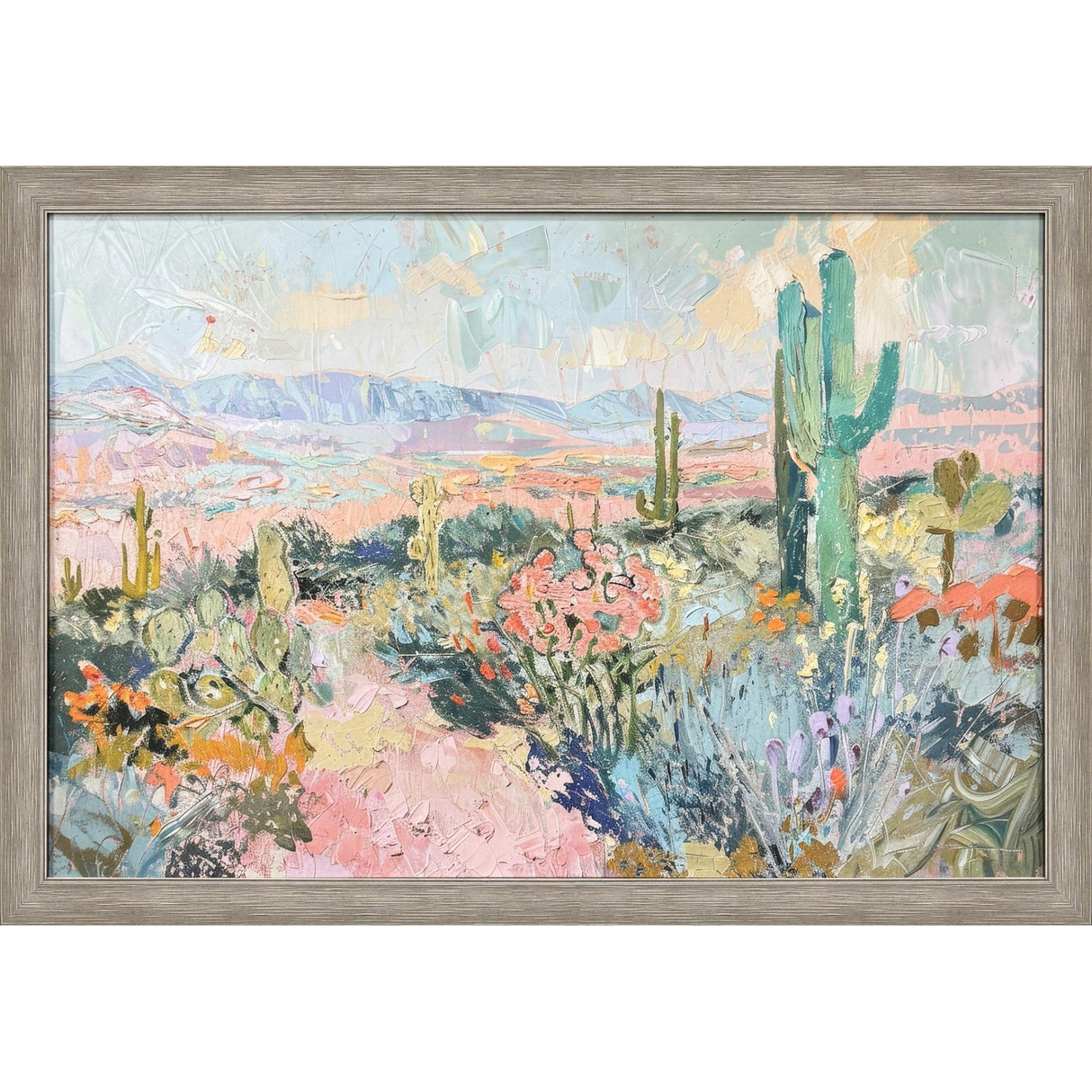 Paragon Pastel Desert Pink 36 X 52 X 2 Wall Art